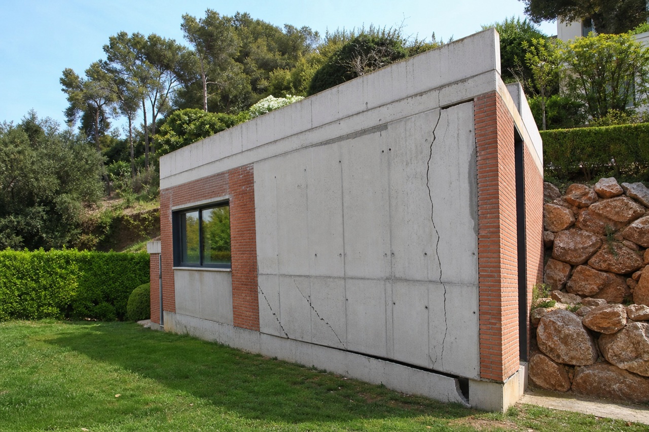 muro inclinado